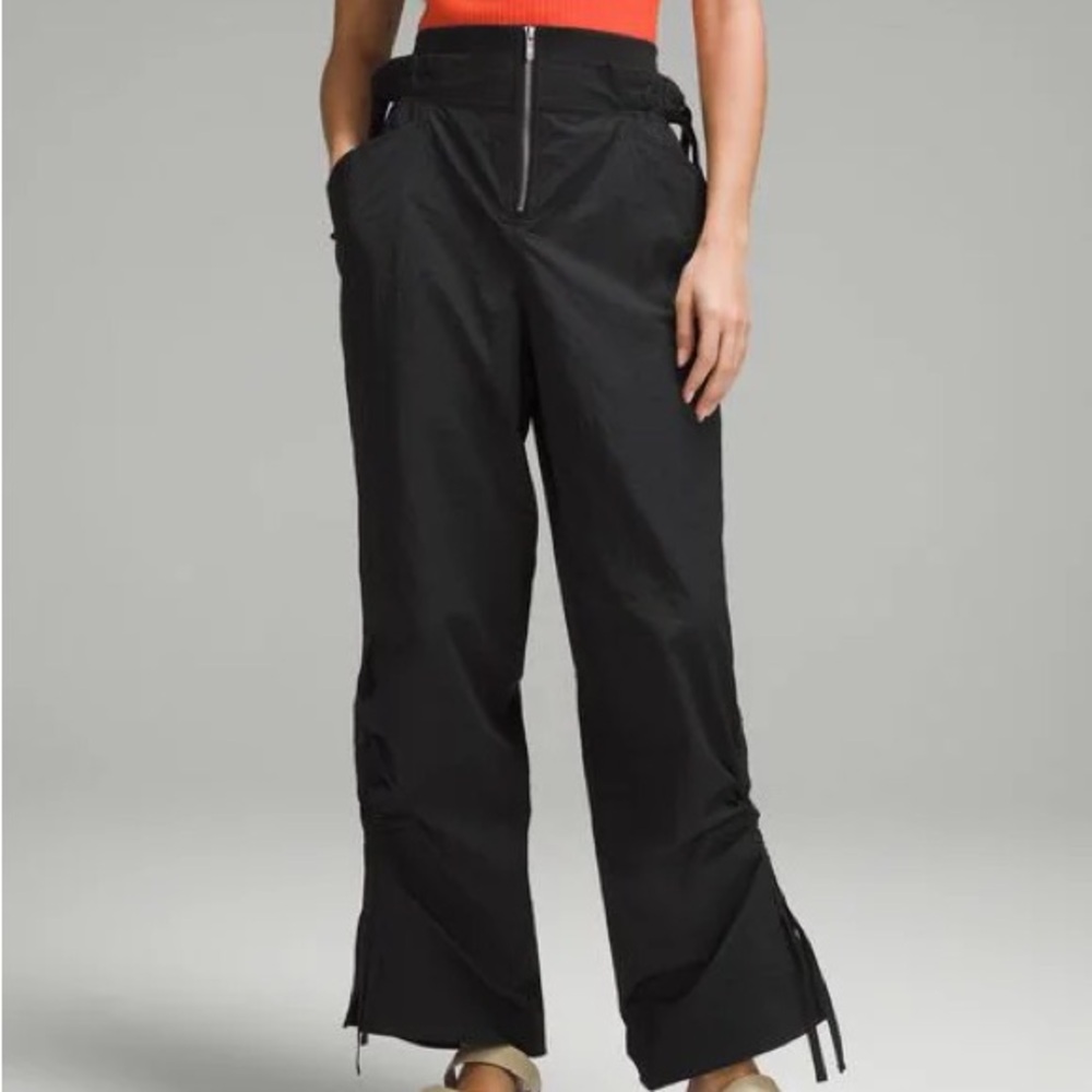 Lululemon Black Cinchable Wide-Leg High-Rise Pant 12